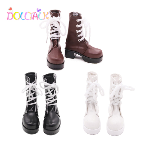 Botas de muñeca personalizadas Retro, zapatos marrones de 60 cm, para nuestra generación, accesorios hechos a mano, zapatos de tacón alto ► Foto 1/6