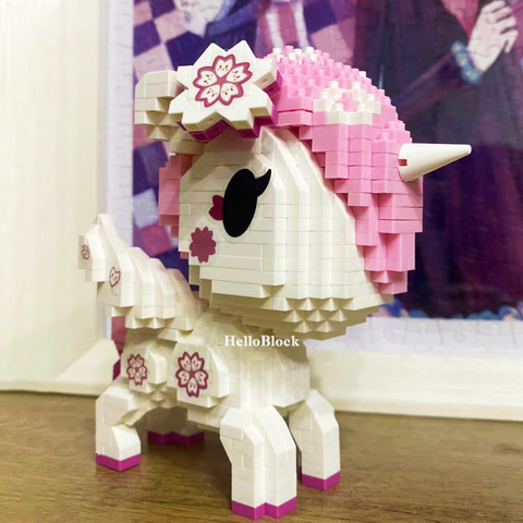 Balody-Mini bloques de construcción para niños, modelo de caballo pequeño, Tokidoki, Anime, unicornio, Juguetes, regalos X'mas para niñas ► Foto 1/6