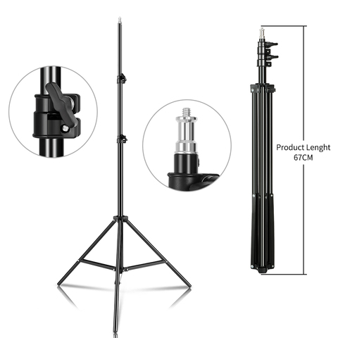 Trípode con soporte para luz ajustable profesional de 2M(79in), con cabezal de rosca de 1/4 para flash de estudio fotográfico, Softbox de iluminación fotográfica ► Foto 1/6