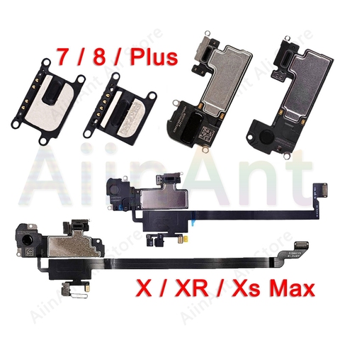 Auricular de oído Original flexible para iPhone 7 8 Plus X Xs Max XR auricular de sonido altavoz Flex Cable de reparación parte ► Foto 1/6