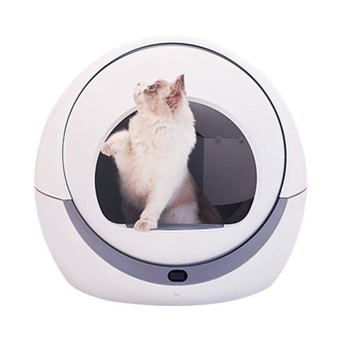 Caja de arena automática para gatos, bandeja cerrada, inodoro, rotativo, desmontable, accesorios para mascotas, esterilla ► Foto 1/6