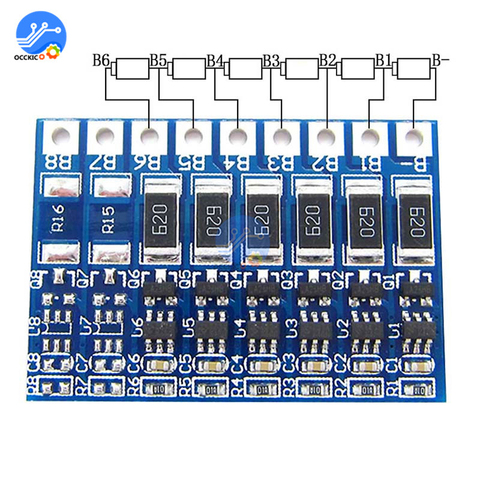 BMS 3S 4S 5S S 6S 7S 8S 8S 18650 cargador de batería de litio Placa de protección de Banco de potencia equilibrador de Li-Ion Lipo PROTECCIÓN DE PCB circuito ► Foto 1/6