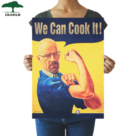 Póster Vintage de Breaking Bad DLKKLB, Papel Kraft para cocina, decoración del hogar, pintura de 51,5x36cm, adhesivos para pared de cocina ► Foto 1/6