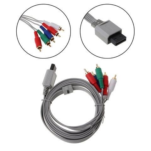 1,8 m componente 1080P HDTV AV Audio 5RCA adaptador de Cable para la consola Nintendo Wii QX2B ► Foto 1/6