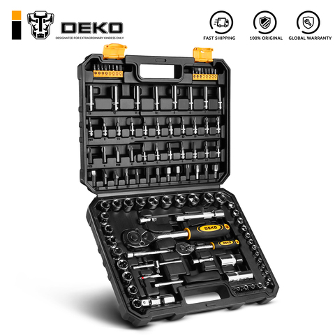 Kit de herramientas para auto Deko dkat108 (108 artículos) 065-0795 ► Foto 1/6