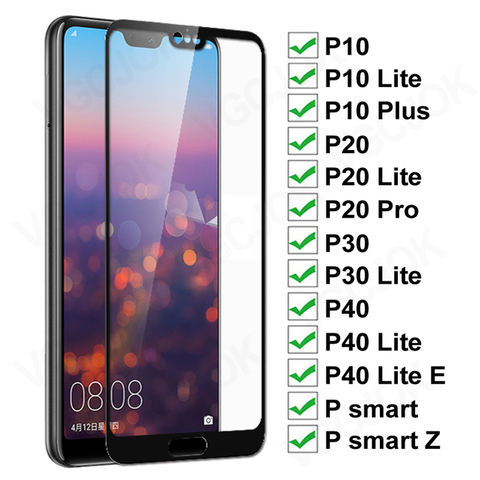 11D protectora de vidrio para Huawei P20 Pro P10 Lite Plus cristal Protector P30 P40 Lite E P Smart 2022 de templado de vidrio de película ► Foto 1/6