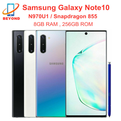 Samsung Galaxy Note10 N970U1 Nota 10 N970U 256GB ROM 8GB RAM teléfono celular Octa Core 6,3 