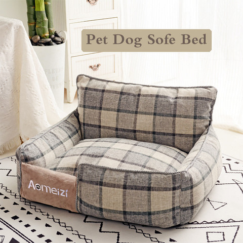 Cama de perro cama para mascota cálida, extraíble, suave, para perros, casa lavable, sofá, colchonetas, camas para dormir, gato, cachorro, Perrera de algodón ► Foto 1/6