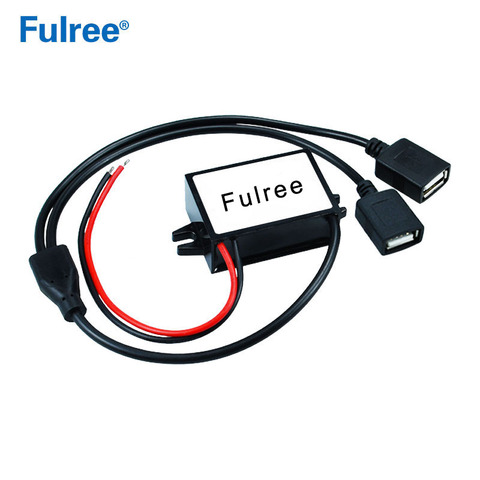 Adaptador de cargador de salida doble para coche, Mini Micro 2 hembra USB 24V 36V 48V 60V 72V a 5V 3A DC ► Foto 1/6