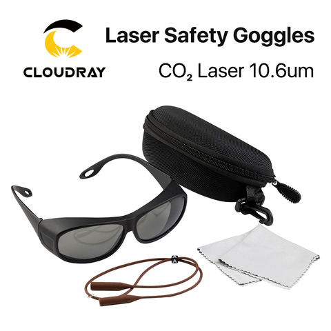 Cloudray-gafas de seguridad láser de estilo C, 10600nm, OD4 + CE, gafas protectoras para máquina de grabado láser de corte CO2 ► Foto 1/6