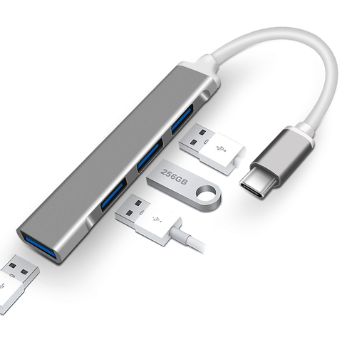 HUB tipo C con USB 3,0 a RJ45, adaptador Thunderbolt 3 para PC, portátil, accesorios Ethernet, divisor de USB-C 3,1 ► Foto 1/6