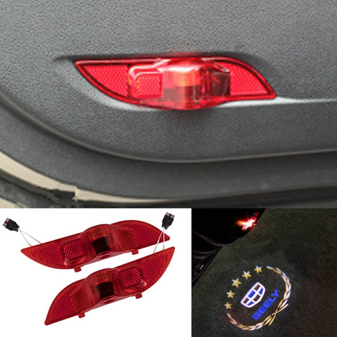 2x para GEELY Atlas OEM Luz de bienvenida de coche LED puerta logotipo cortesía lámpara para proyector de luz para Geely Emgrand Atlas Boyue GL GS NL3 ► Foto 1/5