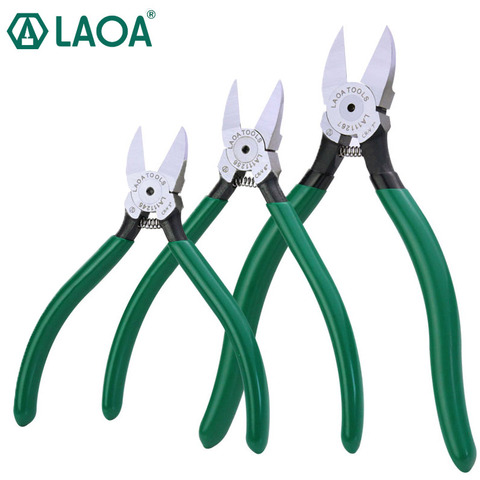 LAOA-Alicates de plástico CR-V, cortadores de Cable Eléctrico, diagonales de 4,5/5/6/7 pulgadas, recorte de componentes electrónicos ► Foto 1/6