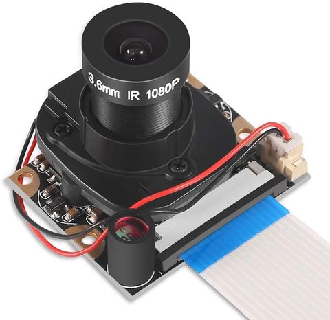 Módulo de cámara Raspberry Pi 4 B 3 B +, conmutador automático de corte infrarrojo, visión diurna/nocturna, vídeo, Enfoque Ajustable, 5MP, 1080p ► Foto 1/6