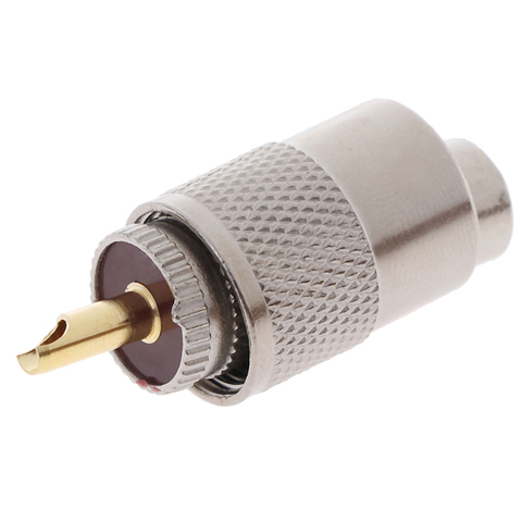 Conector de acople de rosca macho UHF PL259, RG58-3 de 4,5x1,5 cm, RF, UHF, Coaxial, macho, PL259, RG8U ► Foto 1/6