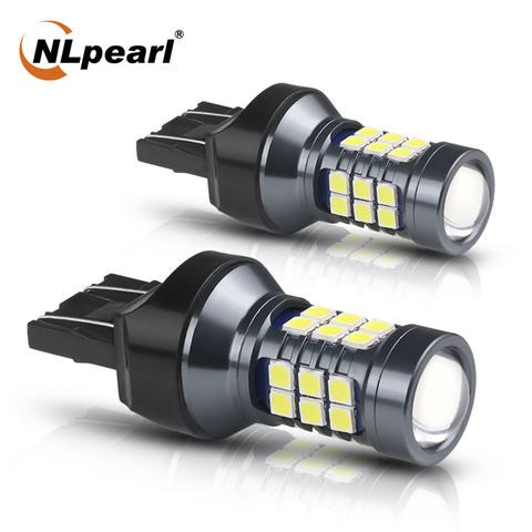 NLpearl-bombillas Led para coche, lámpara de señal 7440 WY21W W21W, Canbus, 12V, 3030SMD, T20, 7443 W21/5W, luces de marcha atrás ► Foto 1/6