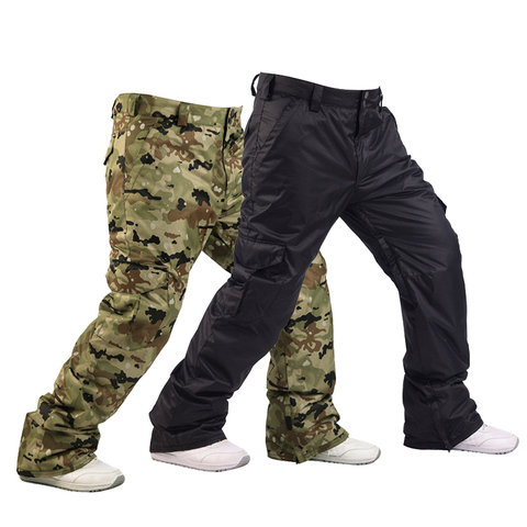 Pantalones de Snowboard impermeables para hombre, pantalones de esquí de invierno, de camuflaje, de cintura alta, para exteriores, a prueba de viento, gruesos, para esquí en nieve ► Foto 1/6