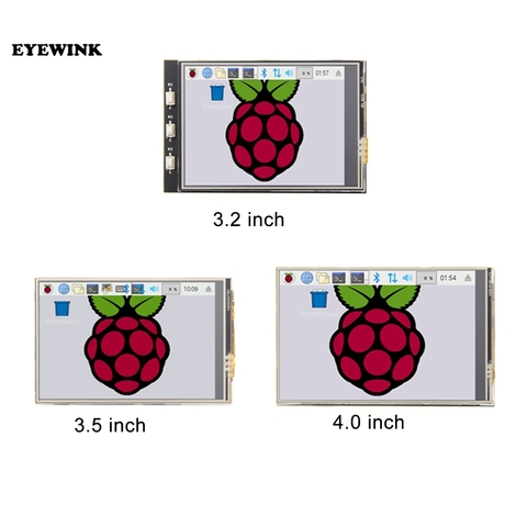 MHS 3,2 pulgadas/3,5 pulgadas/4,0 pulgadas LCD prensa pantalla TFT LCD Módulo de 320x480 para Raspberry Pi 4B Raspberry Pi 3 Modelo B / B + ► Foto 1/4