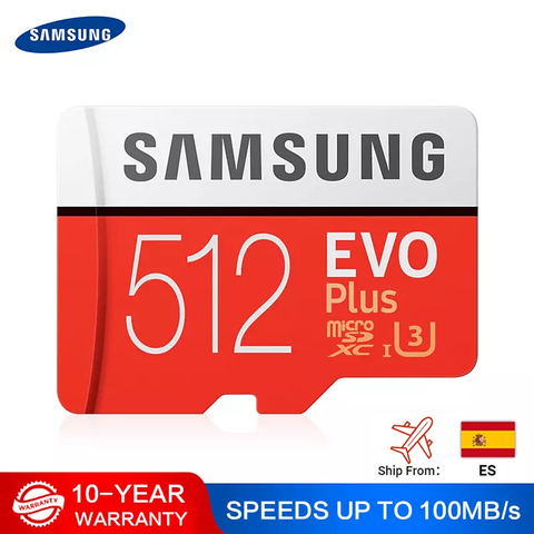 SAMSUNG EVO Micro SD de 32GB 128 GB 64GB 256GB 512GB U1 U3 tarjeta Micro SD tarjeta de memoria 32 64 128 GB Flash tarjeta SD/TF MicroSD para teléfono ► Foto 1/6