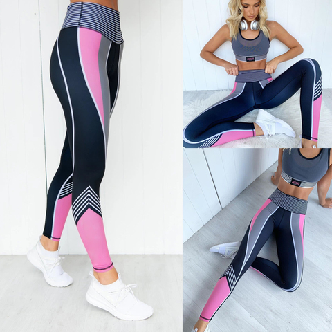 Gran fuerza de gran tamaño de las mujeres Leggings Casual compresión Fitness Ladies entrenamiento de alta cintura pantalones largos Leggings ► Foto 1/5