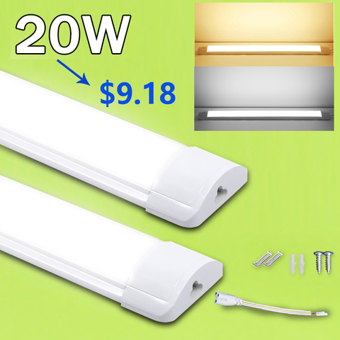 Barra de lámpara de tubo T5 tubos de luz Led, 220V, 10W, 20W, T8, 30CM, 50CM, 60CM, iluminación de pared para interiores, cocina, armario, luz con enchufe europeo ► Foto 1/6