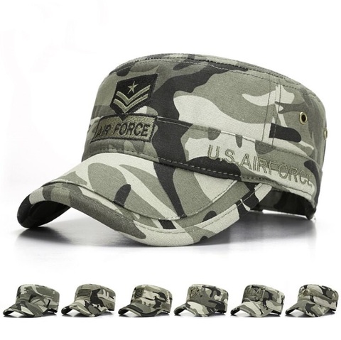 TULA011-gorra militar de béisbol para hombre, gorra militar de camuflaje de algodón para exteriores, Snapback ajustable, sombrero táctico de caza ► Foto 1/6