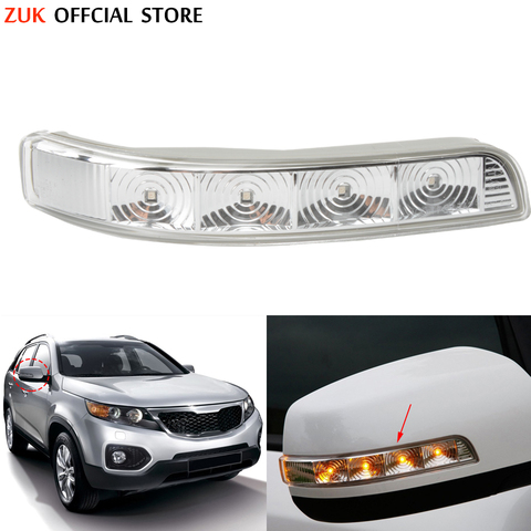 ZUK retrovisor espejo retrovisor señal de giro luz LED indicador de lámpara Flasher para KIA Sorento 2009-87613 2014 2P000/87623 2P000 ► Foto 1/1