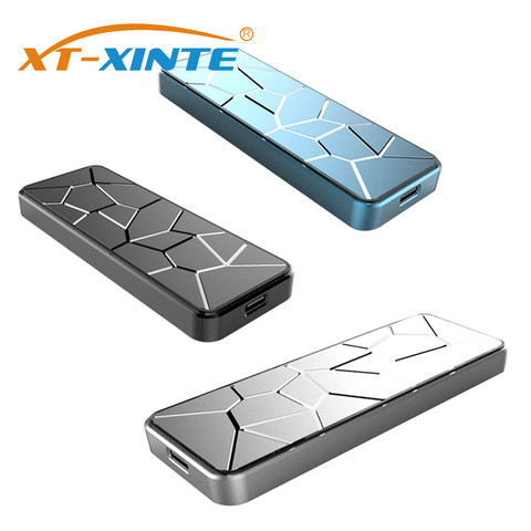 Cubierta externa de XT-XINTE USB3.1 a M.2 para NVME PCIe/ M2, adaptador de SATA a tipo C, carcasa de disco duro móvil para NGFF SATA SSD ► Foto 1/6