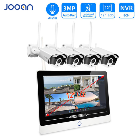 Jooan 8CH 3MP sistema de cámaras de seguridad con 12 