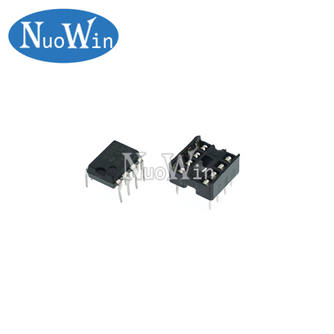 20 piezas NE555 IC 555 y 8 Pin conectores DIP (10 cada uno) ic ne555 y enchufes DIP8 para bricolaje arduino, kit de iniciación ► Foto 1/1