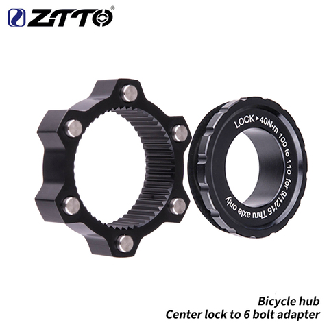 ZTTO-Adaptador de bloqueo central para bicicleta, espaciador de refuerzo de freno de disco de 6 pernos de 15x100 a 110, arandela frontal y trasera de 12x142 a 148 ► Foto 1/6