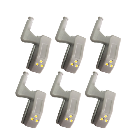 10 Uds Universal lámpara con bisagra para interior armario luz LED para debajo de gabinete armario Sensor de armario luz de la cocina de Casa de noche lámparas de luz ► Foto 1/6