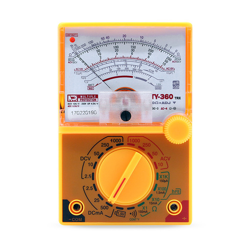 TY-360 DC / AC 1000V Voltímetro 500mA Amperímetro Medidor de resistencia 1K Herramienta multímetro analógico ► Foto 1/6