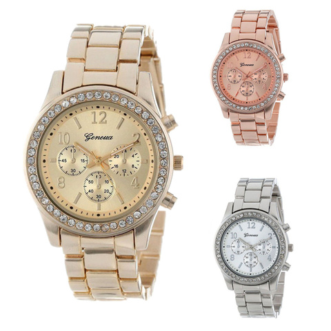 Relojes de moda para Mujer, Reloj clásico de lujo con diamantes de imitación, novedad de 2022 ► Foto 1/6