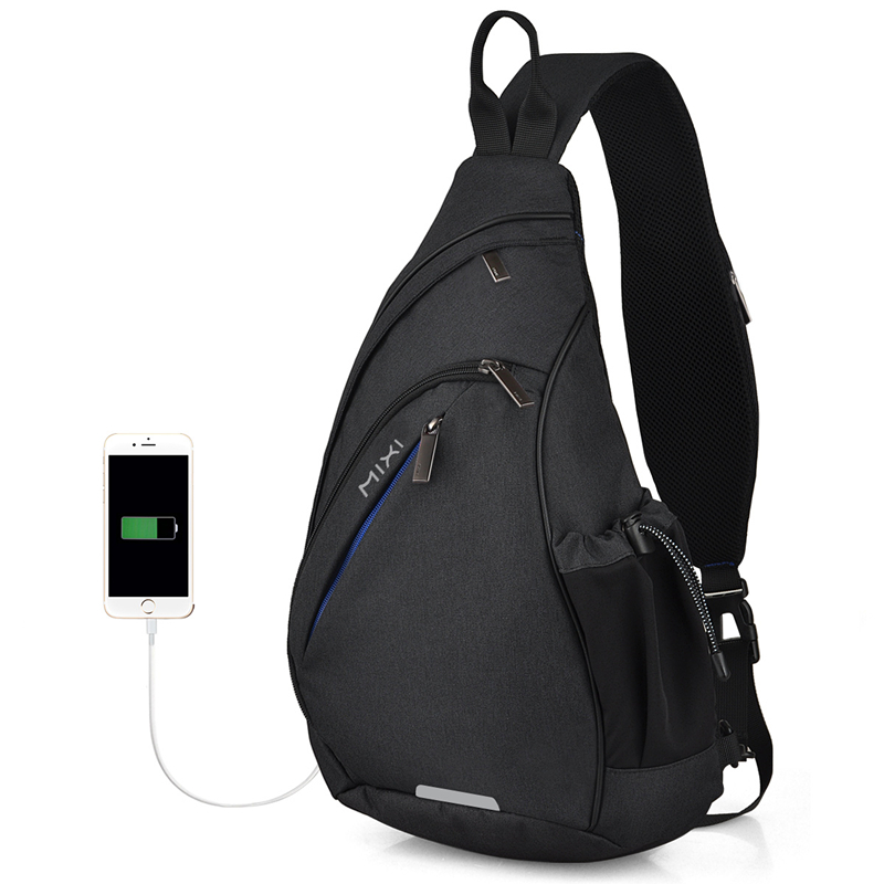 Escolar Mochila De Un Solo Tirante Mochila Mixi Para Hombre, Bolso