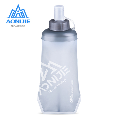 AONIJIE-botella de agua Frasco blando plegable para deportes al aire libre, botella de agua para viaje, correr, senderismo, acampada, SD26, 420ml/500ml ► Foto 1/6