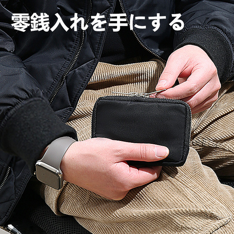 Cartera japonesa de piel sintética para hombre y mujer, Mini monedero sin moneda, bolsa con cierre para auriculares ► Foto 1/6