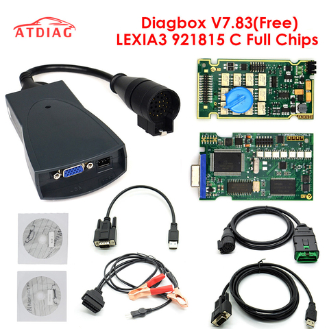 Diagbox-herramienta de diagnóstico para coche, Lexia 3 PP2000 Chip completo V7.83 con Firmware 921815C Lexia3 V48/V25 para Citroen, Peugeot OBDII ► Foto 1/6