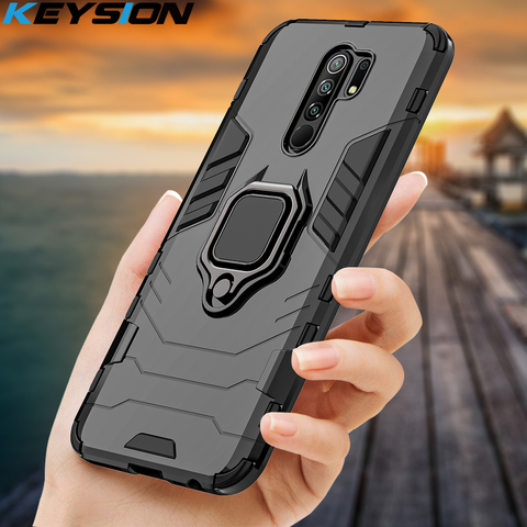 KEYSION caja a prueba de golpes para Redmi 9 K20 Pro Nota 9S 9 Pro Max 7 7a 6 8 Pro de la cubierta del teléfono para Xiaomi Mi 9T 9SE CC9e Mi 8 lite A2 A3 ► Foto 1/6