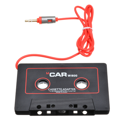 Maytir 110 cm Universal de Audio adaptador de cinta 3,5mm Jack negro enchufe estéreo de coche Audio Cassette adaptador para IPod IPhone MP3 reproductor de CD ► Foto 1/6