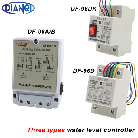 DIANQI-controlador de nivel de agua automático, DF-96B, DF96D, DF96DK, controlador de bomba de agua, cisterna, interruptor de líquido automático, 220V ► Foto 1/5