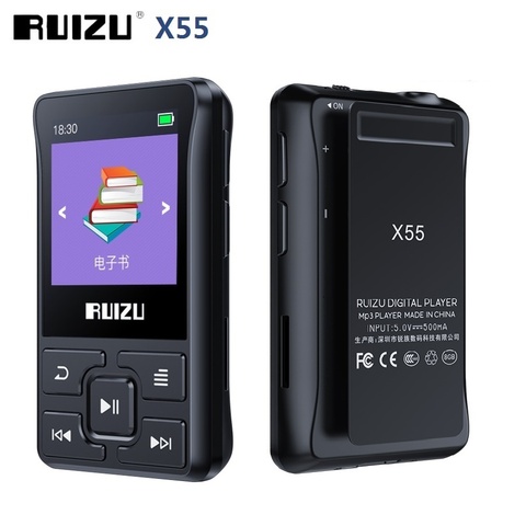 Lo más nuevo Ruizu X55 Sport Bluetooth MP3 reproductor portátil Mini Clip 8GB reproductor de música MP3 soporte FM, grabación, libro Electrónico, reloj, podómetro ► Foto 1/6