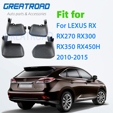 Guardabarros de coche para LEXUS RX RX270 RX300 RX350 RX450H 2010-2015 Splash guardias Mudflaps accesorios guardabarros ► Foto 1/6