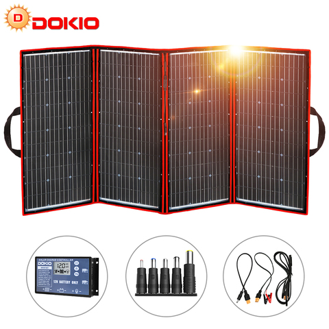 Dokio 300 W 18 V Flexible plegable del Panel Solar del alta calidad portátil del Panel Solar de China para Camping/barco/ RV/viajes/casa/coche ► Foto 1/6