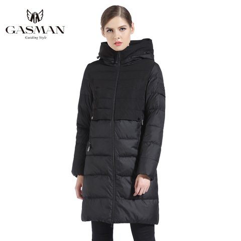 GASMAN-chaqueta y abrigo de invierno para mujer, Parka larga y delgada con capucha y plumón biológico, 2022 ► Foto 1/6