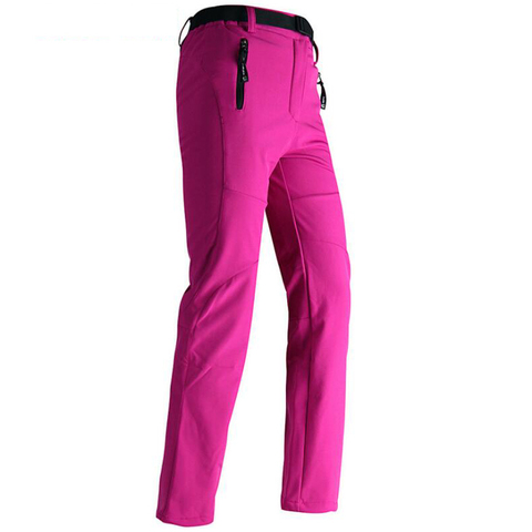 Pantalones largos de lana gruesa para hombre y mujer, ropa impermeable para senderismo, montañismo, pesca, escalada, al aire libre ► Foto 1/6