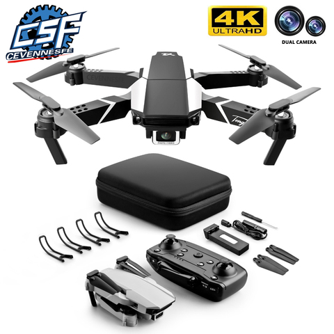 CEVENNESFE 2022 nuevo Drone 4k Cámara Dual de HD Visual posicionamiento 1080P WiFi Fpv altura preservación Rc Quadcopter Juguetes ► Foto 1/6