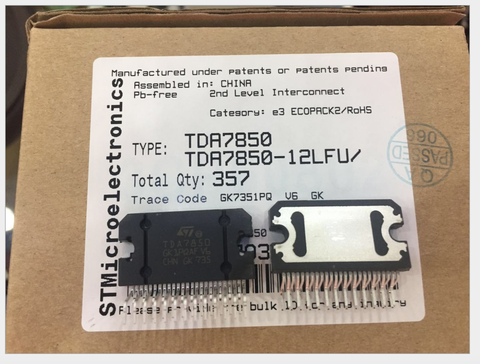 1 uds/10 Uds ST TDA7850 ZIP-25 MOSFET audio de coche chip IC placa amplificadora de potencia del amplificador de potencia 4x50W lineal TDA 7850 zip25 ► Foto 1/6