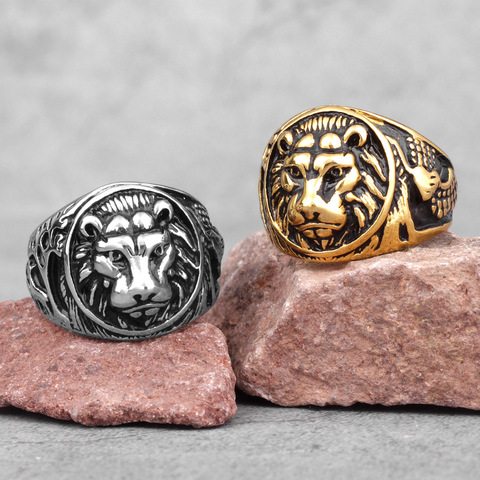 Anillos con diseño de tigre Animal para hombre, joyería de acero inoxidable con personalidad, estilo Hip Hop, Punk, regalo creativo, venta al por mayor ► Foto 1/6