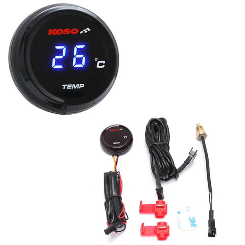 Koso-medidor de temperatura de agua redondo para motocicleta Yamaha NMAX TMAX XMAX, medidor Digital de temperatura del agua de 0 a 120 grados ► Foto 1/6